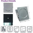 thumbnail image 3 of Extra Large Magnetic Metal Clips, 4 Pack, by , Heavy Duty Stainless Steel, XL, 2.2 Inch, Square, 4 Pack, 3 of 5
