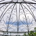 thumbnail image 6 of 13.8ft. Tall Ornate Round Iron Garden Gazebo in Antique Green "Medellín 1972", 6 of 7