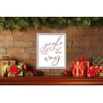 thumbnail image 3 of Jingle All The Way 17.5" x 21.5" Framed Christmas Wall Decor Art Print Sign Poster in a White, 3 of 7