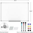 Lockways Whiteboard Dry Erase White Board, 48" x 36", School