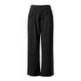 thumbnail image 4 of Hauaitttt Women Wide Leg Pants High Waisted Dress Work Pants Business Casual Pants with Pockets Features: Women Pants for Work Casual Sweatpants Women Pockets High Waist Dress Pants for Women, 4 of 5