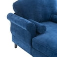 thumbnail image 2 of Noble House Oversized Chaise Lounge, Chenille Upholstered Single Sofa Bed, Reading Couch Set for Living Room, Blue, 2 of 15