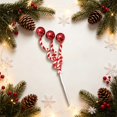 thumbnail image 4 of Christmas Tree Picks Candy,Artificial Candy‑Themed Christmas Picks,Decorative Candy‑Style Faux Christmas Sprigs,Flexible Faux Plastic Christmas Spiral Twirl Stems,Ornament for Insertable,Festive, 4 of 4
