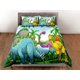 thumbnail image 3 of Ropa de cama de dinosaurio tropical, ropa de cama infantil completa, bonito juego de funda nórdica, dinosaurio, 3 of 4