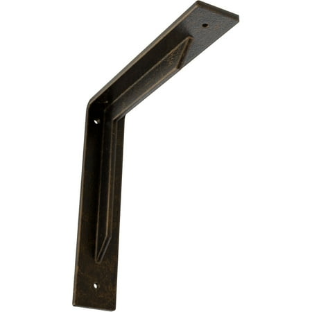 

Ekena Millwork 2 W x 10 D x 10 H Stockport Steel Bracket Antiqued Brass