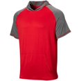 thumbnail image 4 of Wire2wire Men's Performance Short Sleeve Baseball Hoodie Red M, 4 of 9