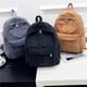 thumbnail image 3 of Sonducket de pana contenedor multiusos Universal mujeres hombres Color sólido estudiante mochilas accesorios de ropa bolsas de almacenamiento Mochilas Gris, 3 of 6