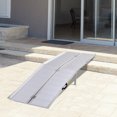 thumbnail image 2 of HOMCOM 10.2ft Wheelchair Ramp Foldable Portable Scooter Mobility Easy Access Carrier Ramp with Carrying Handle Aluminum Alloy, 2 of 10