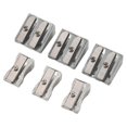 thumbnail image 2 of 6 Pcs Metal Pencil Sharpeners, Single and Dual Hole Pencil Sharpeners Manual Art Sharpeners for Colo, 2 of 5