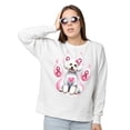 thumbnail image 2 of Faith Love Hope Bichon Frise Breast Cancer Awareness Survivor Sweatshirt Unisex Merch Bichons Dog Lovers Gifts Idea - 02017, 2 of 6