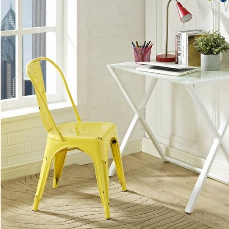 antiqued modern metal stack able bistro chairs assorted colors