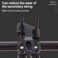 thumbnail image 2 of Sportteer Archery Bow Slider Splitter Bowstring Slider Composite Bowstring Divider Aluminum Alloy Archery Cable Slide Glide Replacement Aluminum Alloy Bow Splitter, 2 of 8