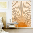 thumbnail image 2 of Lacoiime Boho Minimal Sun Tapestry Wall Hanging, Terracotta Orange Sun Moon Abstract Print Wall Decor, Retro 70s Rainbow Sunrise Sunset Grunge Tapestries for Bedroom Nursery Home Room, 2 of 2