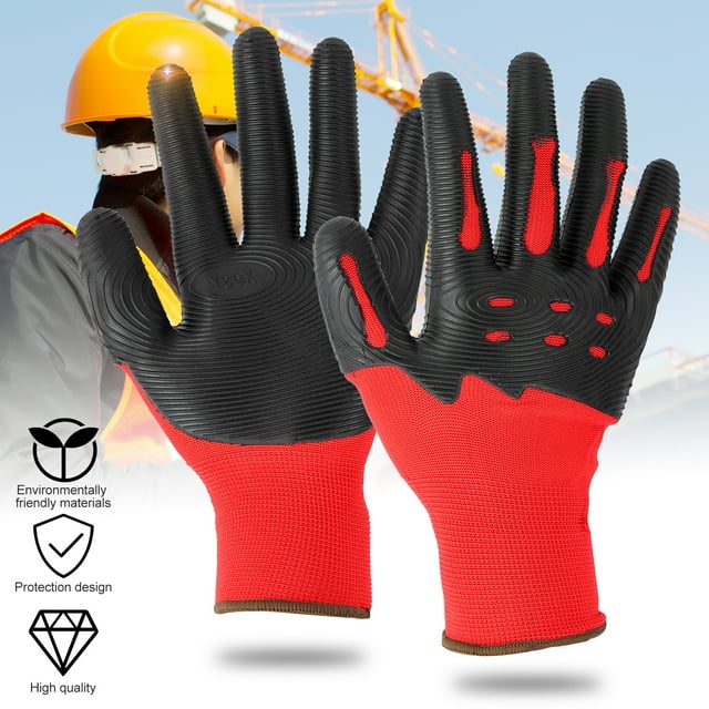 Neinkie 4 Pairs General Utility Work Gloves GUG, All-Purpose, Performance Fit, Durable, Machine Washable