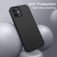 thumbnail image 4 of Funda Protectora JETech Negro Antigolpes para iPhone 12/12 Pro con Tacto Suave y Forro de Microfibra, 4 of 6
