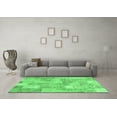 thumbnail image 3 of Ahgly Company Indoor Square Patchwork Emerald Green Transitional Area Rugs, 3' Square, 3 of 4