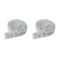 thumbnail image 1 of Ounissouiy Pegatinas ostentosas, decoración de cristal de resina, cinturón DIY, apliques para ropa, arreglo artesanal, cuentas de decoración, Plata 1 Yarda 2.5 cm 2piezas, 1 of 6