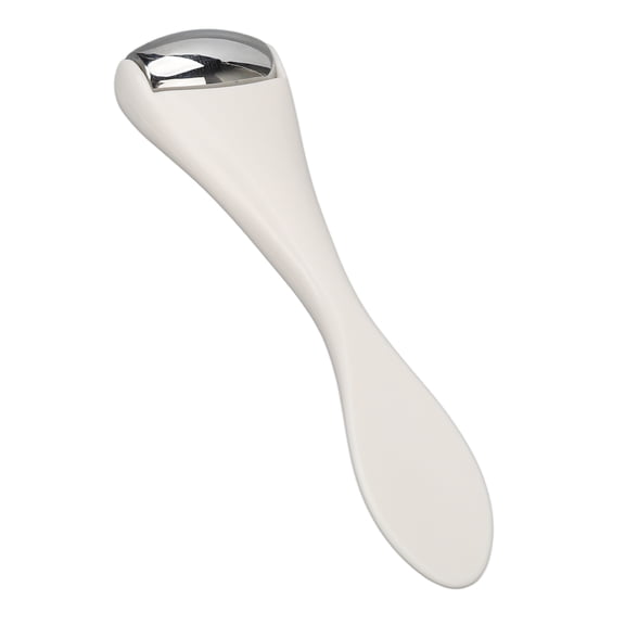 Yajisi Mini Eye Ice Roller, Stainless Steel Facial Metal Roller for Puffiness, 4.33 in / 11 cm, White