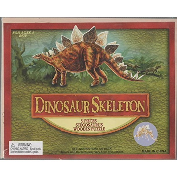 dinosaur skeleton wood