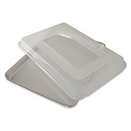 Nordic Ware Quarter Cookie Sheet Nordic Ware Naturals® Baker's Half Sheet with Lid, Aluminum, BPA-free Plastic Cover, Lifetime Warranty, 16.25