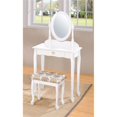 thumbnail image 1 of Benzara BM155359 Queen Anne Vanity Set, White, 1 of 1