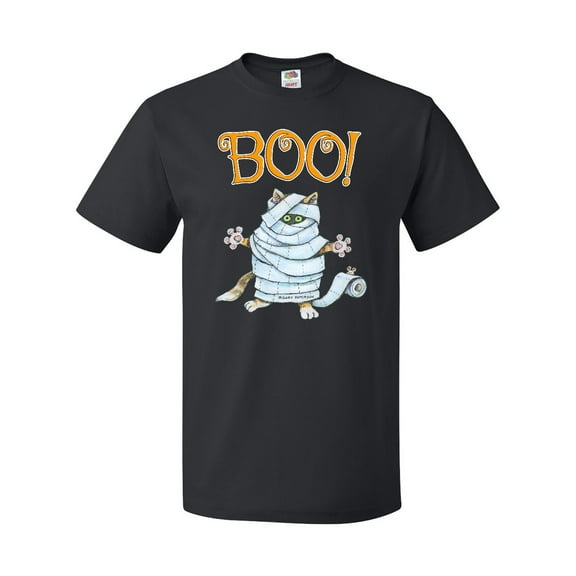 Inktastic Boo with Mummy Cat T-Shirt