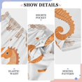 thumbnail image 6 of FORMRS Boys Pajama Pants with Pockets Size 13-14Y Kids Lounge Sleep Bottoms, Orange Seahorse, 6 of 8