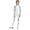 White, variant on Kids Girls Fleece Ice Training Suit Figure Skating Top and Tights Leggings Pants Set Black 6