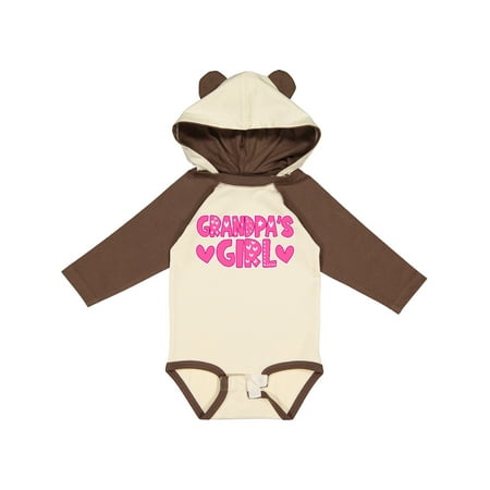 

Inktastic Grandpas Girl Granddaughter Gift Gift Baby Girl Long Sleeve Bodysuit