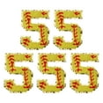 thumbnail image 1 of 5 Piezas de Parches de Números de Béisbol para Planchar, 2.76"x1.97" Parches de Número 5 de Chenilla con Brillo Dorado Bordado (Amarillo), 1 of 7