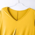 thumbnail image 4 of Fanxing Womens Nightgown Built in Bra Sleepwear Sleeveless Sleep Shirt V Neck Lace Nightshirts Yellow,L, 4 of 6