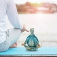 thumbnail image 6 of Lloopyting Sea Turtle Statue Meditation Yoga Decor Turtle Meditation Yoga Decoratio Meditation Yoga Turtle Statue Statue Meditation Turtle Sculpture Collection Room Decor Desk Decor 12*6*7cm, 6 of 6