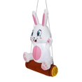 thumbnail image 3 of 4 FT Lighted Bunny Hold Happy Easter Banner Inflatables Inflatable Easter Decoration   Cute Rabbit Blow Up Indoor Outdoor for Holiday Lawn Yard Garden Outside Decorations, 3 of 5