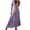 Purple, variant on Womens Summer Boho Floral Maxi Dress Tassel Tie Puff Sleeve Dresses Flowy Swing Beach Vacation Outfits Wedding Guest Dress