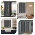 thumbnail image 7 of Black Boho Geometric Window Privacy Film, Vintage Southwestern Stripes Static Cling UV Sun Blocking Heat Control Window Tint Day and Night, Non-Adhesive One Way Windows Privacy Cover 17.7''x78.7'', 7 of 7