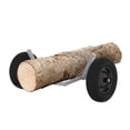 thumbnail image 2 of S-HOME 24-Inch Steel Log Carrier Log Dolly with All-Terrain Tires 1500 lbs Capacity Perfect for Heavyfirewood Transport, 2 of 8