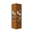 thumbnail image 2 of Rusty Metal Garden Column, 15.7 inches Garden Column Rust Steel Statue without Lid, Modern Garden Sculpture, Metal Patio Landscape Decor, Art Column for Lawn, Porch, Backyard Decoration, Style C, 2 of 9