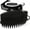 Black-Silver Infused, variant on Avilana Silicone Body Scrubber, Dual Sided Exfoliating Bath Brush, Blue