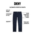thumbnail image 2 of Pantalones DKNY Ultimate Stretch Ajuste Slim Elegantes para Hombre en Azul Marino, 2 of 6