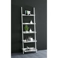 thumbnail image 4 of eHemco 5 Tier Leaning Wall Book Shelf, 70 Inches, White, 4 of 6