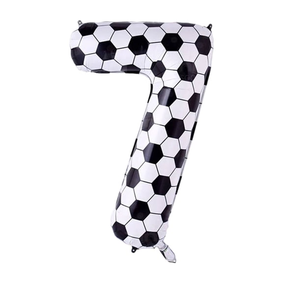 Large Soccer Ball Number Balloon for Sports-Themed Parties - Ideal for Decorations, Photo Backdrops, and Celebrations