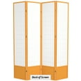 thumbnail image 7 of Red Lantern 7 ft. Tall Window Pane Shoji Screen - Honey - 4 Panels, 7 of 7