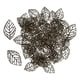 thumbnail image 3 of 100 adornos de hojas huecas para colgantes, 34 x 20 mm, para collares DIY Bronce, 3 of 6