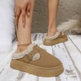 thumbnail image 4 of SBYOJLPB Women's Closed-Toe Slipper Solid Color Comfortable Soft Thick Sole Warm Casual Slippers, 4 of 9