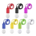 thumbnail image 4 of Lámpara Bombilla LED colgante con pilas, coloridas bombillas de cable de tracción (roja), 4 of 9