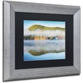thumbnail image 2 of Trademark Fine Art "Fog On Crystal Lake" Canvas Art by Michael Blanchette Photography Black Matte, Silver Frame, 2 of 4