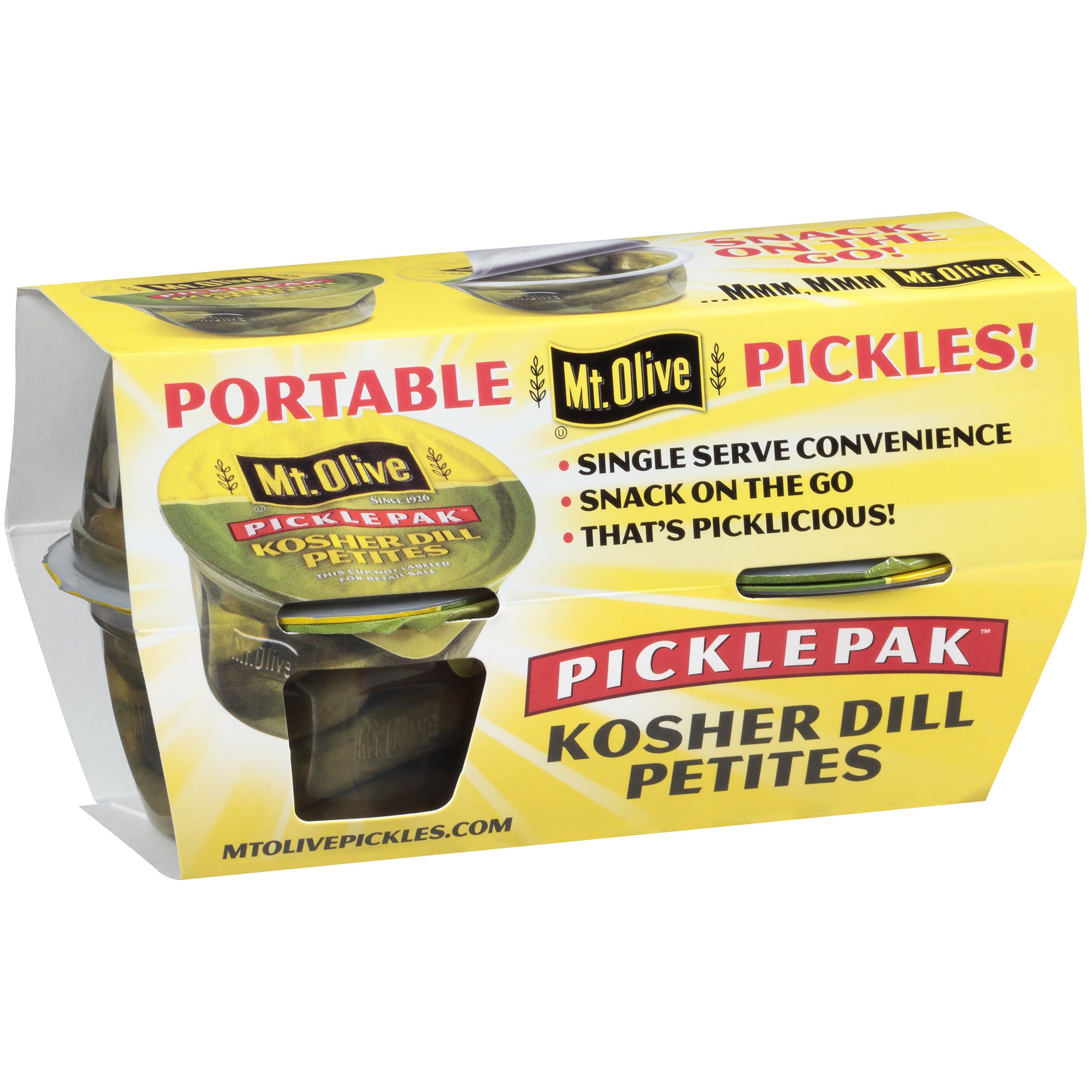 Mt. Olive Pickle Pak Kosher Dill Petites 4 PK, 3.7 FL OZ Walmart