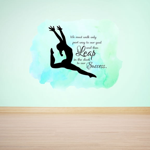 Quotes & Sayings Wall Decals for Boys Bedroom - Charming Watercolor Background Gym DIY & Creativity Boy Girl Bedroom Wall Sticker - Size: 10 In x 8 In