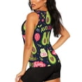 thumbnail image 3 of Bixox Women's Avocado Love Printed Sleeveless Fitness Workout Running Quick-Dry Tank Top, 3 of 7