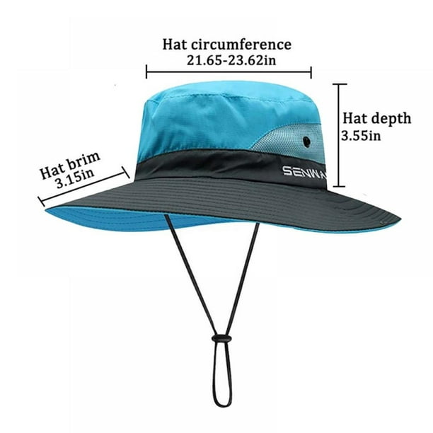 Choosebetter Wide Brim Boonie Hat, Uv Protection Fishing Hat, Waterproof Bucket Hat, Summer Outdoor Hiking Safari Sun Hat For Men/Women Other 54-59cm